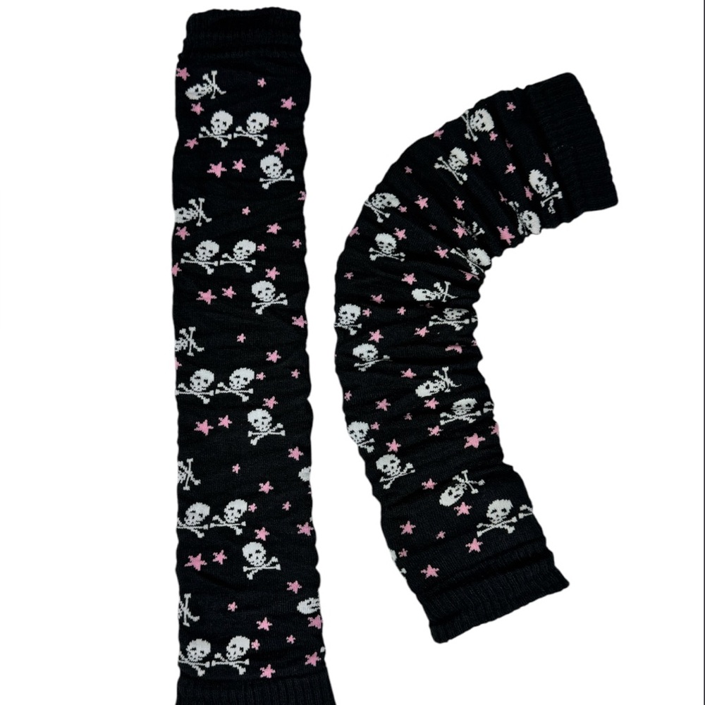 Skull Emo Pink Star Leg warmers/arm warmers☠️🩷.